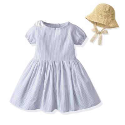 China 2022 Latest Style New Style Designer Boutique Clothes Kids Causal Breathable Girl Clothing High Quality Cotton Baby Clothes Dress for sale