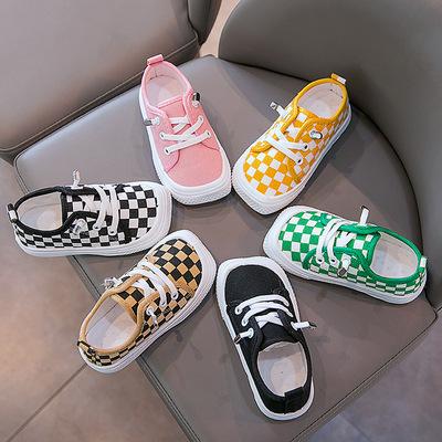 China 2022 Spring Boys Breathable Canvas Shoes Autumn Fashion Designer Shoes Little Shoes New Student for sale