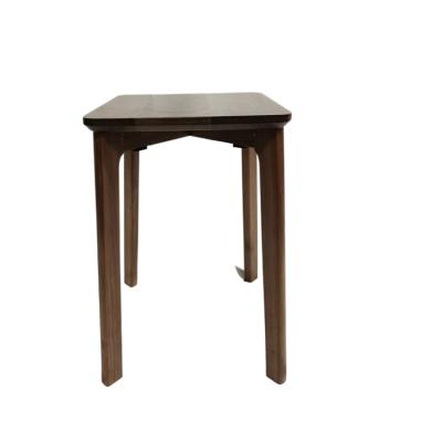 China Wholesale Modern Appearance Modern Antique Stool High Footrest Bar Wooden Restaurant Stool for sale