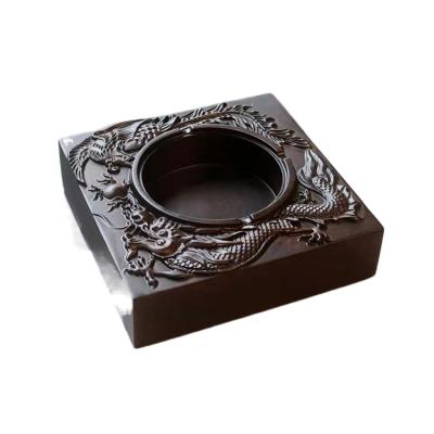 China Easy clean classic hotel ashtray hot sale decoration office wooden ashtray for sale