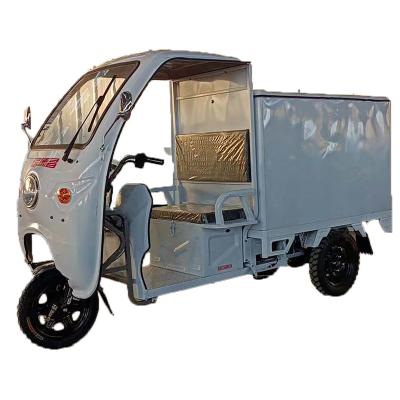 China 2022 new electric scooter van cargo trike cargo tricycle with front windshield for sale