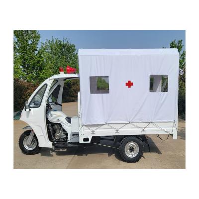 China Passenger source manufacture engine tricycle factory supply good mini tuk tuk road rescue ambulance for sale