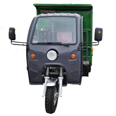 China New Heavy Duty Cargo Trash Removal Motorcycle Three-Door Fully Enclosed Cargo Motor Tricycle for sale