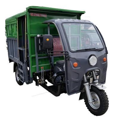 China Professional Cargo Trash Removal Motorcycle Three-Door Fully Enclosed Cargo Motor Tricycle for sale