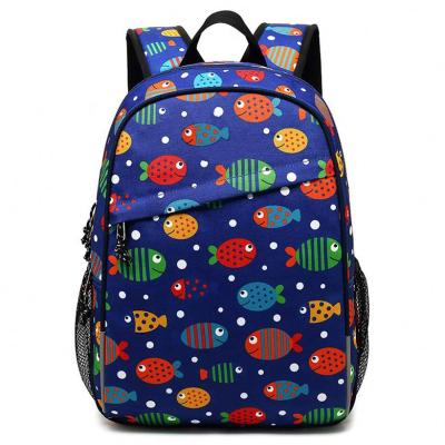 China New design color high density polyester child backpack luminous school bag waterproof for sale