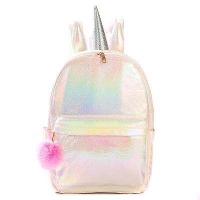 China Wholesale Waterproof School Bags Unicorn Children Glitter Backpack Girl Fashion Cartoon Backpack for sale