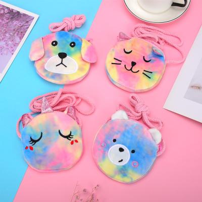 China 2021 New Design Daily Life Series Unicorn Face Bag Animal Diagonal Cute Plush Girl Diagonal Bag for sale