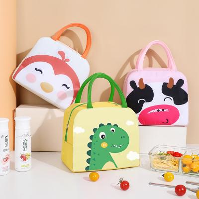 China Outdoor Cute Waterproof Portable Picnic Lunch Bag Food Cooler Handbag Thermal Insulated Lunch Bag 2021 New for sale