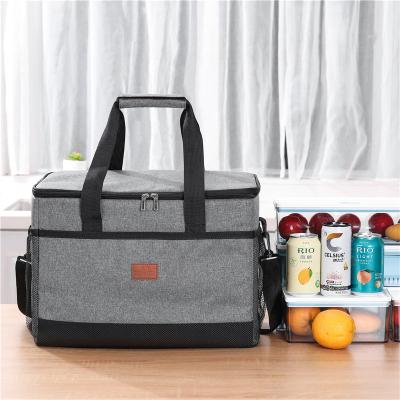 China 32 Bag Portable Outdoor Box Lunch Double Decker Tote Beach Beer Cooler Bag For Travel Picnic for sale