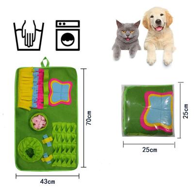 China New Wholesale Breathable Pet Sniffing Mat Dogs Touchdown Interactive Training Dog Forager Mat for sale