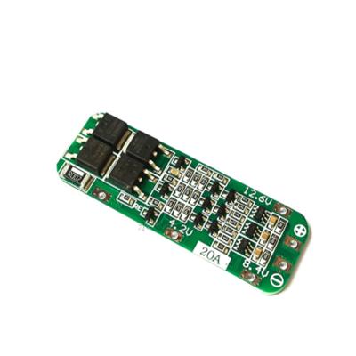 China Extensively built in recovery function for automatic recovery 3 series 12.6v20a lithium battery protection board for sale