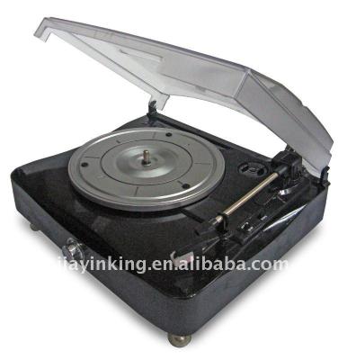 China MDF+PVC turntable player, radio player for sale