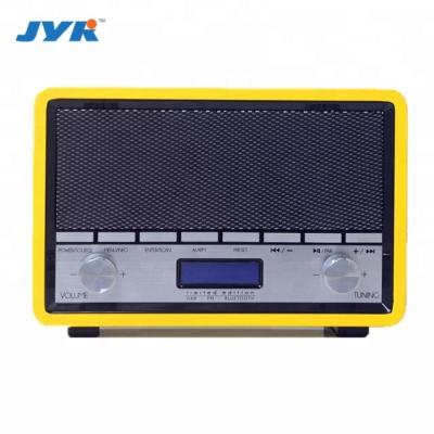 China Plastic colorful BT radio alarm fm modern designed radio dab antique with lcd display for sale