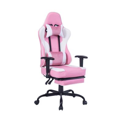 China (Height) 8280 Steel Base Commode Detachable Transportation Gaming Chair Pink Adjustable for sale