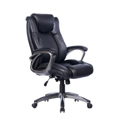 China (Size) 9039 Adjustable Swivel Black Leather Adjustable Office Furniture Computer Chair for sale