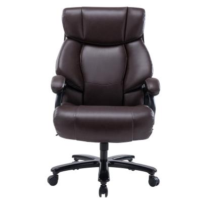 China Wholesale Adjustable PU (Height) Furniture High Back Ergonomic Office Chair For Boss for sale