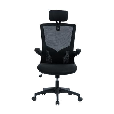 China 9110 Newest 2021 Convertible Mesh Office Visitor Chair Ergonomic With Adjustable Armrest Dining Chairs Dining Chairs for sale