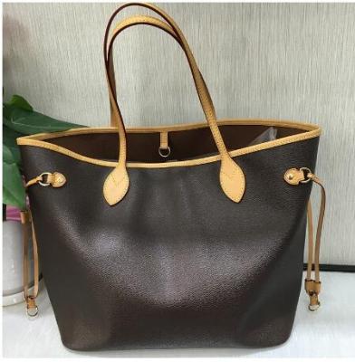 China ENGLAND STYLE Top Quality Neverful Handbags For Women Shopping Bags Luxury Brand Never Shoulder Bag Canvas Leather Full Bag Mother Wallet Under for sale