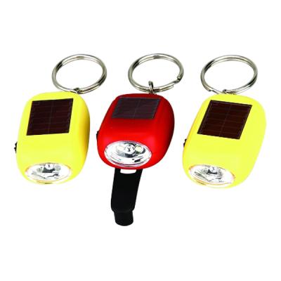 China ABS Solar Light Euro Key Chain B-1098 LED Torch With Crank Dynamo for sale