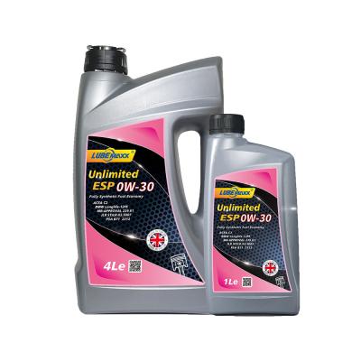 China ESP SAE 0W-30 Passenger Car Engine Oils with ACEA C2 Performance Levels for sale