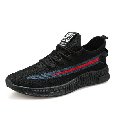 China Free Shipping Lightweight Black Flight Woven Sport Casual With Free Shipping Walking Mens Running Shoes For Men Shoes Sneakers for sale