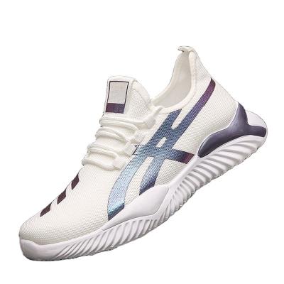 China Fashion Style Lightweight Nice Drawstring Mesh White Casual Walking Shoes For Mens Sports Shoes Mens Sneakers for sale