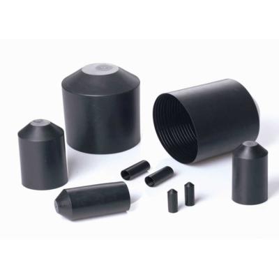 China VW-1 High Temperature Resistor 2:1 600V Black Heat Shrink Sleeve Polyolefin Insulated Shrink Tube for sale