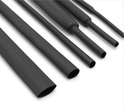 China 2:1 Insulation Heat Shrink Tube Sleeve EVA Black Single Wall Heat Shrink Tubing Wire Sleeving For Wire Insulation for sale