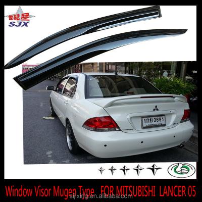 China Block Rain Window Shades For LANCER 2003 - 2005 White Export Foreign Car Door Sun Shades For LANCER Vehicle Accessories Window Shades Mugen Type for sale