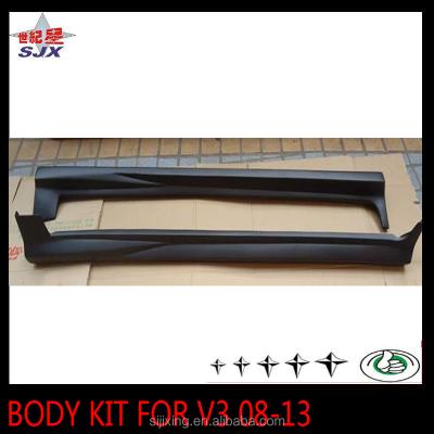 China Plastic body kit black priming side skirts for mitsubishi southeastern car v3 2008-213 for sale