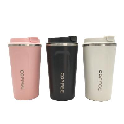 China Sustainable Custom Logo To Go Reusable Car Vacuum Travel Insulated Double Wall Tumbler 304 Stainless Steel Coffee Cup Mug With Lid for sale