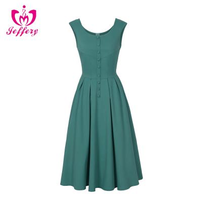 China New Hot Dress Women Shine Paragraph 50S Dress xxxl Dress Anti-Wrinkle Put On Retro for sale