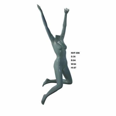 China Female Headless Fiberglass Sports Dancing Dancing Mannequin for sale