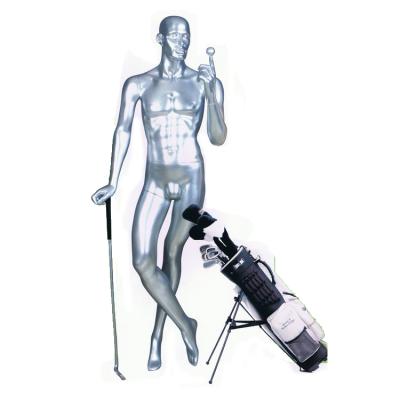 China Fiberglass Sport Full Body Male Golf Mannequin for sale