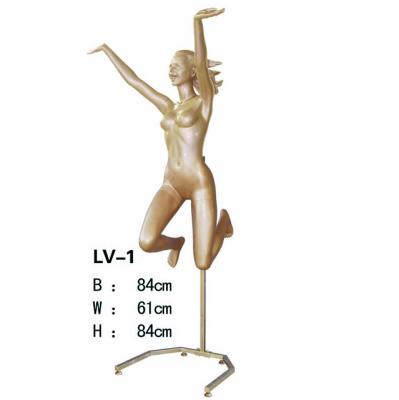 China Full Fiberglass Sports Dancing Mannequin Girl Dancing Body for sale