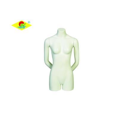 China Fiberglass Half Body Headless Half Torso Female Mannequin for sale