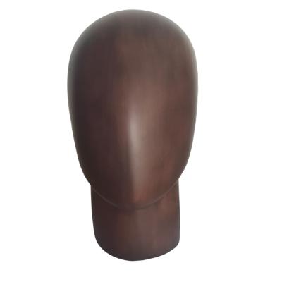 China Uneven Fiberglass Male Mannequin Head Color Display for sale