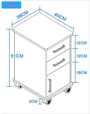 China Foldable bedroom furniture modern practical customizable hospital bedside table for sale