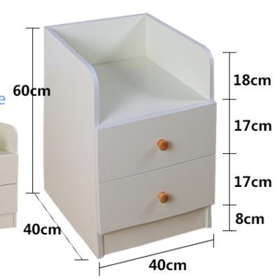 China Foldable mini wood storage display bedside cabinet for sale