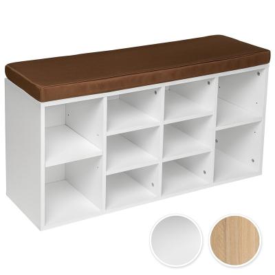 China Convertible modern wooden multifunctional cabinet, for entryway compartments with cushion shoe rack ,shoe shelf for sale