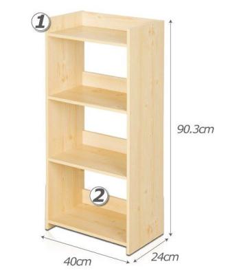 China Adjustable (height) portable wooden library kids modern floating book shelf design children book shelf for sale