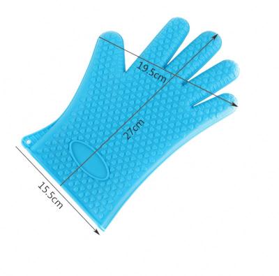 China Household 100% Heat Resistant Food Grade BBQ Grill Cooking Silicone Glove for sale