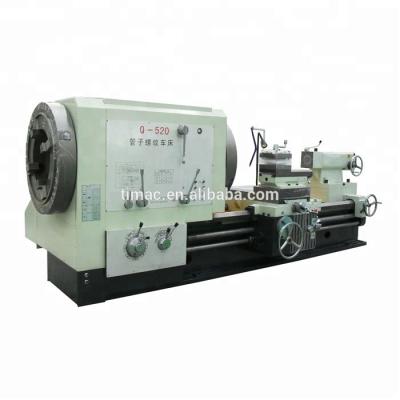 China Big Spindle Bore Horizontal Cutting Threads Lathe for Oil Country en venta