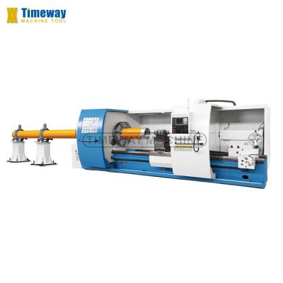 China TIMEWAY Big Spindle Bore Horizontal Hollow Spindle Lathe Thread Turning Lathe Machine for Oil Field à venda