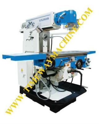 China 360 x 1250mm Table Size / Universal Swivel Head Knee Type Milling Machine / US360B for sale