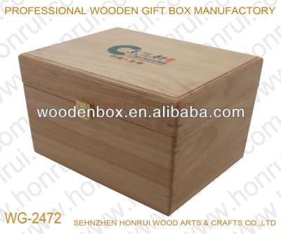 China Recyclable Recyclable Natural Wooden Wine Box for sale