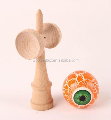 China Sports & Entertainment Wholesale Kendama Toy Kendama Cat Eye Japanese Wooden Design for sale