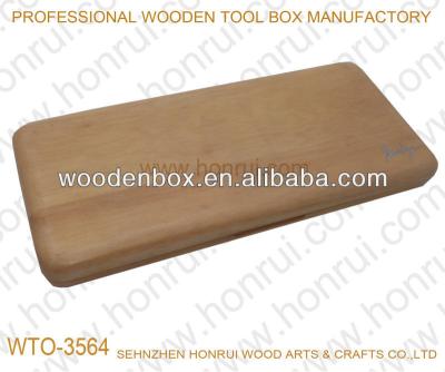 China Biodegradable flat wooden box with magnets for sale