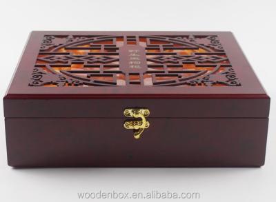 China Recyclable Luxury Gift Wooden Herbal Medicine Box for sale