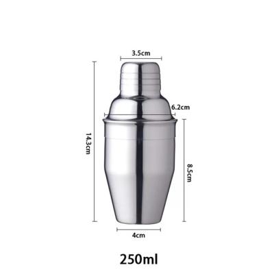 China Sustainable Japanese 304 Stainless Steel Cocktail Shaker Milk Tea Shaker Cup Wine Shaker for sale